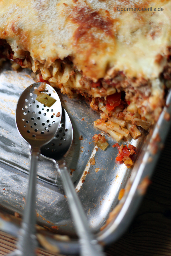 Macaroni lasagna #recipe #gourmetGuerilla #family food 
