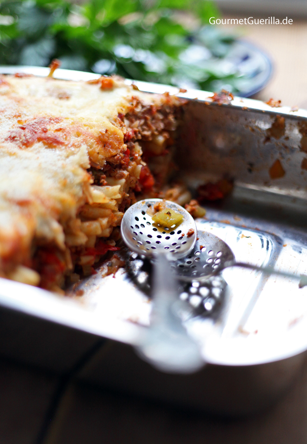 Macaroni lasagna #recipe #gourmet guerrilla #family food
