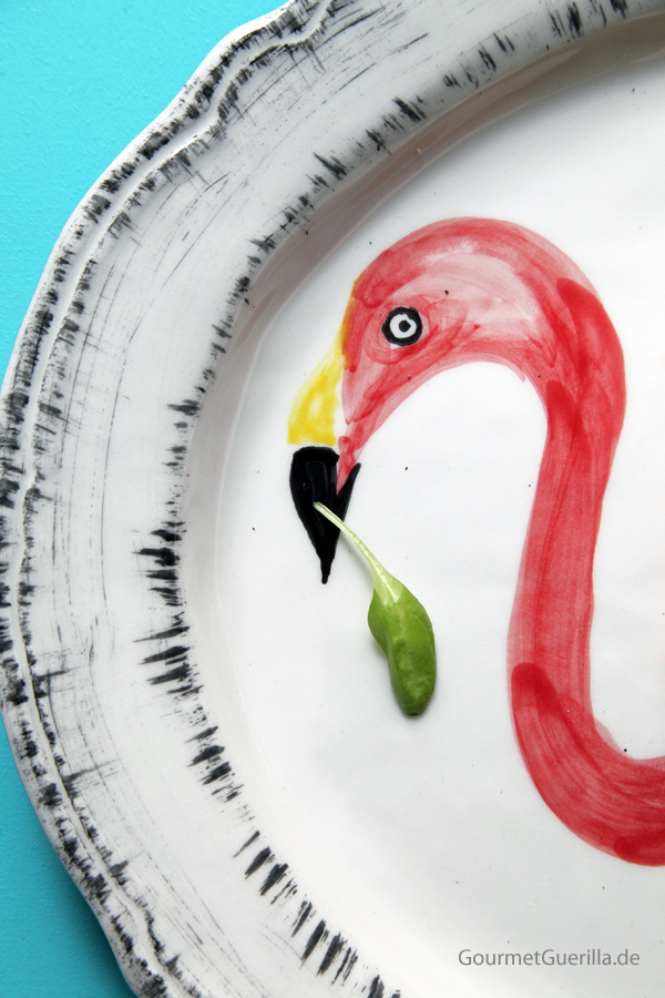 Flamingo Caprese #recipe #gourmet guerrilla #vegetarian
